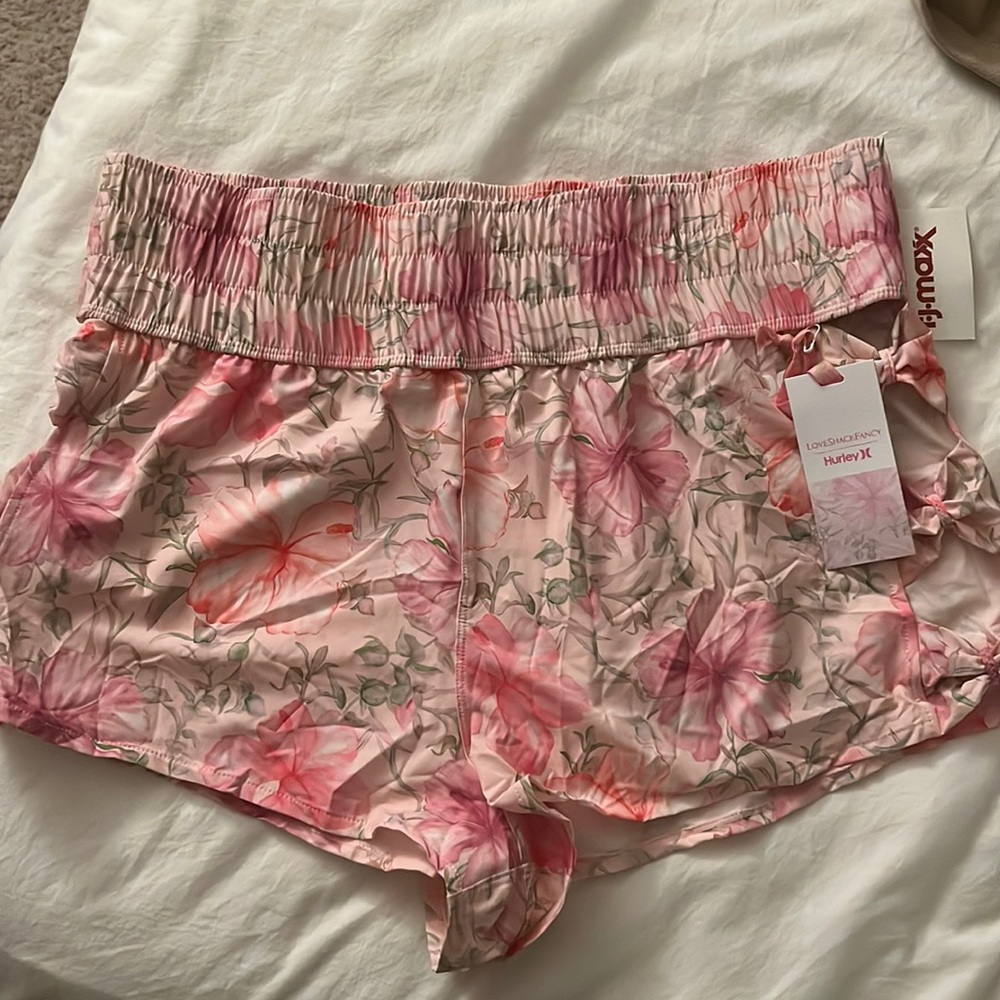 Love shack Fancy and Hurley Floral Shorts NWT Size XL